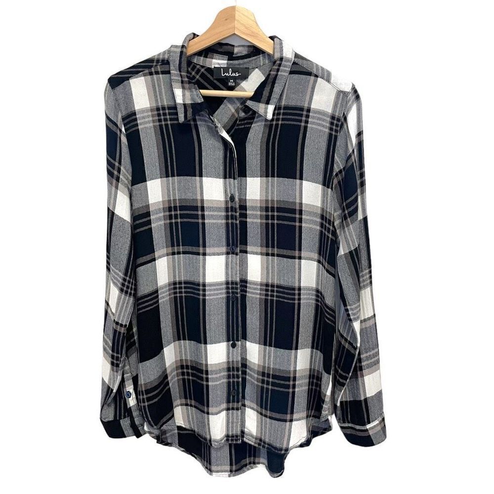 Lulus Plaid Top